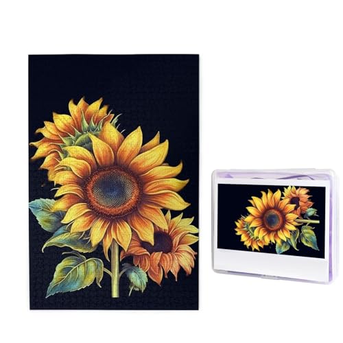 1000-teiliges Puzzle für Erwachsene, herausforderndes Holzpuzzle, Sommer-Sonnenblume, Fotopuzzle, individuelles personalisiertes Bilderpuzzle für Erwachsene und Kinder, Familienspielabende, 50 x 49,5 1000-teiliges Puzzle für Erwachsene, herausforderndes Holzpuzzle, Sommer-Sonnenblume, Fotopuzzle, individuelles personalisiertes Bilderpuzzle für Erwachsene und Kinder, Familienspielabende, 50 x 49,5 von KLOPH