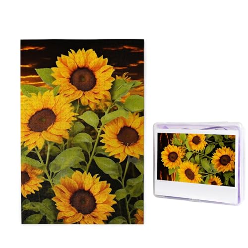 1000-teiliges Puzzle für Erwachsene, herausforderndes Holzpuzzle, Sonnenblume, Fotopuzzle für Erwachsene und Kinder, Familienspielabende, 50 x 49,5 cm Puzzle 1000-teiliges Puzzle für Erwachsene, herausforderndes Holzpuzzle, Sonnenblume, Fotopuzzle für Erwachsene und Kinder, Familienspielabende, 50 x 49,5 cm Puzzle von KLOPH
