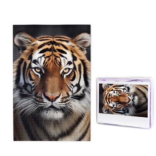 1000-teiliges Puzzle für Erwachsene, herausforderndes Holzpuzzle, Tiger-Fotopuzzle, individuelles personalisiertes Bild, Puzzle für Erwachsene und Kinder, Familienspielabende, 50 x 49,5 cm Puzzle 1000-teiliges Puzzle für Erwachsene, herausforderndes Holzpuzzle, Tiger-Fotopuzzle, individuelles personalisiertes Bild, Puzzle für Erwachsene und Kinder, Familienspielabende, 50 x 49,5 cm Puzzle von KLOPH