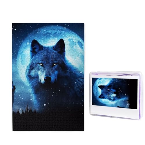 1000-teiliges Puzzle für Erwachsene, herausforderndes Holzpuzzle, Wolfs-Fotopuzzle, individuelles personalisiertes Bild, Puzzle für Erwachsene und Kinder, Familienspielabende, 50 x 49,5 cm Puzzle 1000-teiliges Puzzle für Erwachsene, herausforderndes Holzpuzzle, Wolfs-Fotopuzzle, individuelles personalisiertes Bild, Puzzle für Erwachsene und Kinder, Familienspielabende, 50 x 49,5 cm Puzzle von KLOPH