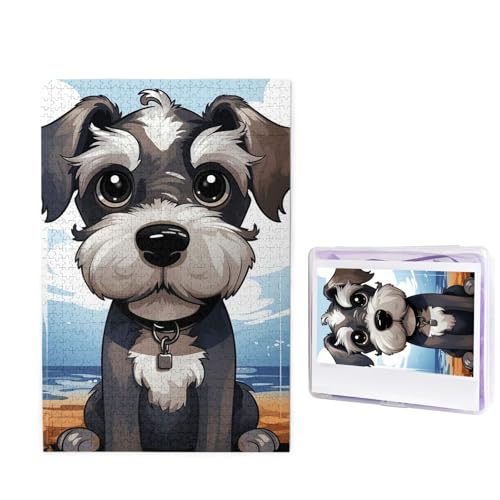1000-teiliges Puzzle für Erwachsene, herausforderndes Holzpuzzle, bezaubernder Schnauzer, Fotopuzzle, individuelles Bilderpuzzle für Erwachsene und Kinder, Familienspielabende, 50 x 49,5 cm Puzzle 1000-teiliges Puzzle für Erwachsene, herausforderndes Holzpuzzle, bezaubernder Schnauzer, Fotopuzzle, individuelles Bilderpuzzle für Erwachsene und Kinder, Familienspielabende, 50 x 49,5 cm Puzzle von KLOPH