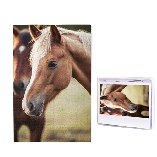 1000-teiliges Puzzle für Erwachsene, herausforderndes Holzpuzzle, bezauberndes Pferd, Fotopuzzle, individuelles Puzzle, personalisiertes Bild, Puzzle für Erwachsene und Kinder, Familienspielabende, 50 1000-teiliges Puzzle für Erwachsene, herausforderndes Holzpuzzle, bezauberndes Pferd, Fotopuzzle, individuelles Puzzle, personalisiertes Bild, Puzzle für Erwachsene und Kinder, Familienspielabende, 50 von KLOPH
