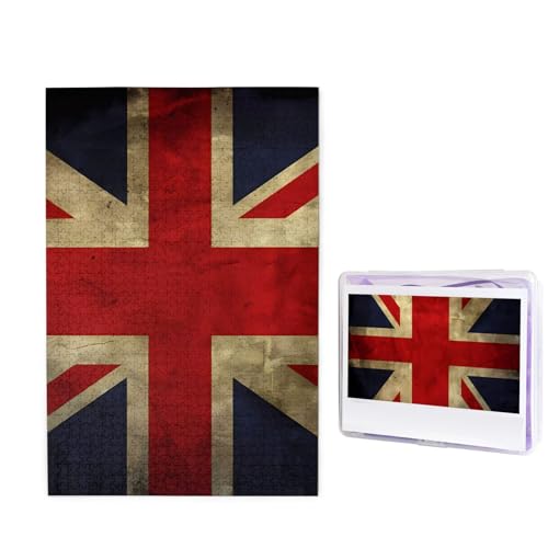 1000-teiliges Puzzle für Erwachsene, herausforderndes Holzpuzzle, britische Flagge, Fotopuzzle, individuelles Bilderpuzzle für Erwachsene und Kinder, Familienspielabende, 50 x 49,5 cm Puzzle 1000-teiliges Puzzle für Erwachsene, herausforderndes Holzpuzzle, britische Flagge, Fotopuzzle, individuelles Bilderpuzzle für Erwachsene und Kinder, Familienspielabende, 50 x 49,5 cm Puzzle von KLOPH