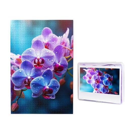 1000-teiliges Puzzle für Erwachsene, herausforderndes Holzpuzzle, bunte Orchideen, Blumen-Fotopuzzle, individuelles Bilderpuzzle für Erwachsene und Kinder, Familienspielabende, 50 x 49,5 cm Puzzle 1000-teiliges Puzzle für Erwachsene, herausforderndes Holzpuzzle, bunte Orchideen, Blumen-Fotopuzzle, individuelles Bilderpuzzle für Erwachsene und Kinder, Familienspielabende, 50 x 49,5 cm Puzzle von KLOPH