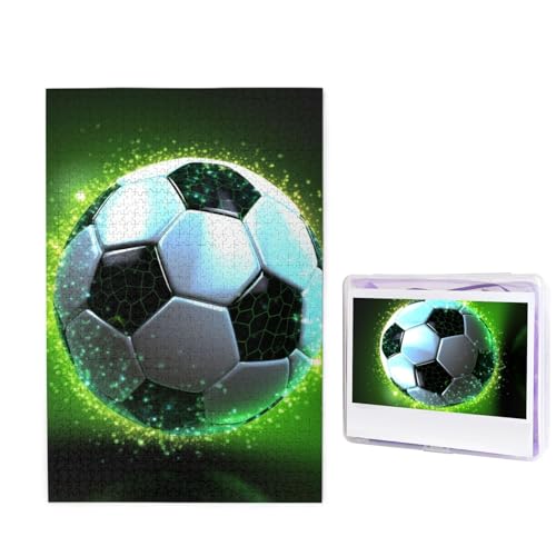 1000-teiliges Puzzle für Erwachsene, herausforderndes Holzpuzzle, cooles Fußball-Fotopuzzle, individuelles Bild, Puzzle für Erwachsene und Kinder, Familienspielabende, 50 x 49,5 cm Puzzle 1000-teiliges Puzzle für Erwachsene, herausforderndes Holzpuzzle, cooles Fußball-Fotopuzzle, individuelles Bild, Puzzle für Erwachsene und Kinder, Familienspielabende, 50 x 49,5 cm Puzzle von KLOPH