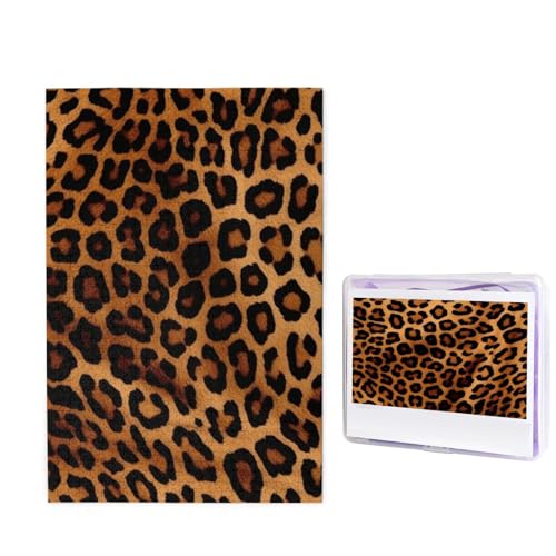 1000-teiliges Puzzle für Erwachsene, herausforderndes Holzpuzzle, cooles Geparden-Leoparden-Fotopuzzle, individuelles Bilderpuzzle für Erwachsene und Kinder, Familienspielabende, 50 x 49,5 cm Puzzle von KLOPH