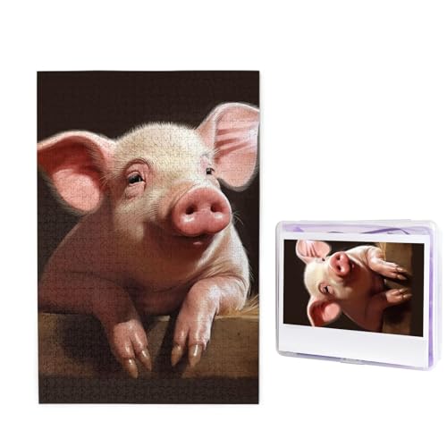 1000-teiliges Puzzle für Erwachsene, herausforderndes Holzpuzzle, lächelndes Fotopuzzle, individuelles personalisiertes Bild, Puzzle für Erwachsene und Kinder, Familienspielabende, 50 x 49,5 cm Puzzle 1000-teiliges Puzzle für Erwachsene, herausforderndes Holzpuzzle, lächelndes Fotopuzzle, individuelles personalisiertes Bild, Puzzle für Erwachsene und Kinder, Familienspielabende, 50 x 49,5 cm Puzzle von KLOPH