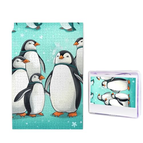 1000-teiliges Puzzle für Erwachsene, herausforderndes Holzpuzzle, niedliche Pinguine, Fotopuzzle, individuelles Bilderpuzzle für Erwachsene und Kinder, Familienspielabende, 50 x 49,5 cm Puzzle 1000-teiliges Puzzle für Erwachsene, herausforderndes Holzpuzzle, niedliche Pinguine, Fotopuzzle, individuelles Bilderpuzzle für Erwachsene und Kinder, Familienspielabende, 50 x 49,5 cm Puzzle von KLOPH