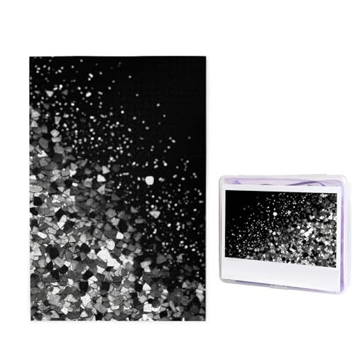 1000-teiliges Puzzle für Erwachsene, herausforderndes Holzpuzzle, schwarz-weiß, glitzernd, Fotopuzzle, individuelles Bild, Puzzle für Erwachsene und Kinder, Familienspielabende, 50 x 49,5 cm Puzzle 1000-teiliges Puzzle für Erwachsene, herausforderndes Holzpuzzle, schwarz-weiß, glitzernd, Fotopuzzle, individuelles Bild, Puzzle für Erwachsene und Kinder, Familienspielabende, 50 x 49,5 cm Puzzle von KLOPH