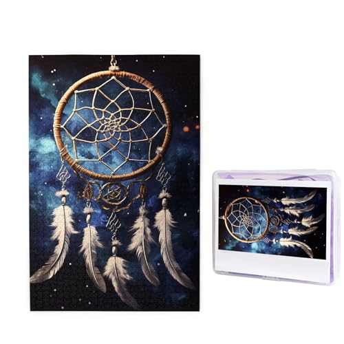 1000-teiliges Puzzle für Erwachsene, herausforderndes Holzpuzzle, weiß, Fantasie-Traumfänger, Fotopuzzle, individuelles Bilderpuzzle für Erwachsene und Kinder, Familienspielabende, 50 x 49,5 cm Puzzle 1000-teiliges Puzzle für Erwachsene, herausforderndes Holzpuzzle, weiß, Fantasie-Traumfänger, Fotopuzzle, individuelles Bilderpuzzle für Erwachsene und Kinder, Familienspielabende, 50 x 49,5 cm Puzzle von KLOPH