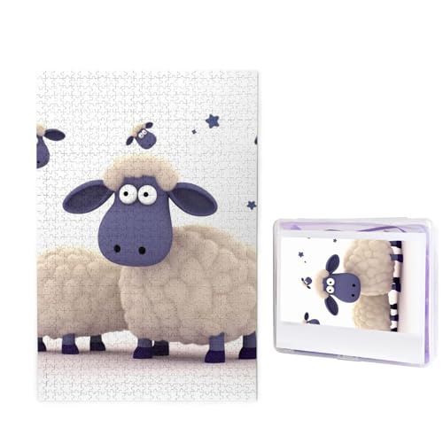 1000-teiliges Puzzle für Erwachsene, herausforderndes Holzpuzzle Schaf, Fotopuzzle, individuelles personalisiertes Bild, Puzzle für Erwachsene und Kinder, Familienspielabende, 50 x 49,5 cm Puzzle 1000-teiliges Puzzle für Erwachsene, herausforderndes Holzpuzzle Schaf, Fotopuzzle, individuelles personalisiertes Bild, Puzzle für Erwachsene und Kinder, Familienspielabende, 50 x 49,5 cm Puzzle von KLOPH