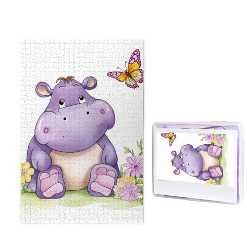 1000-teiliges Puzzle für Erwachsene, herausforderndes Holzpuzzle Schmetterling und Nilpferd, Fotopuzzle, individuelles personalisiertes Bilderpuzzle für Erwachsene und Kinder, Familienspielabende, 50 1000-teiliges Puzzle für Erwachsene, herausforderndes Holzpuzzle Schmetterling und Nilpferd, Fotopuzzle, individuelles personalisiertes Bilderpuzzle für Erwachsene und Kinder, Familienspielabende, 50 von KLOPH