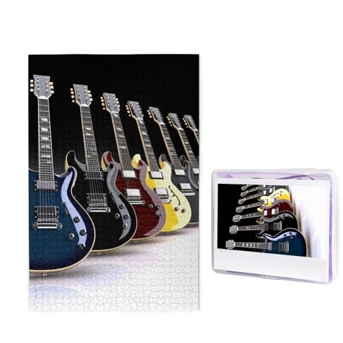 1000-teiliges Puzzle für Erwachsene, herausforderndes Holzpuzzle für E-Gitarre, Fotopuzzle, individuelles Bild, Puzzle für Erwachsene und Kinder, Familienspielabende, 50 x 49,5 cm Puzzle 1000-teiliges Puzzle für Erwachsene, herausforderndes Holzpuzzle für E-Gitarre, Fotopuzzle, individuelles Bild, Puzzle für Erwachsene und Kinder, Familienspielabende, 50 x 49,5 cm Puzzle von KLOPH
