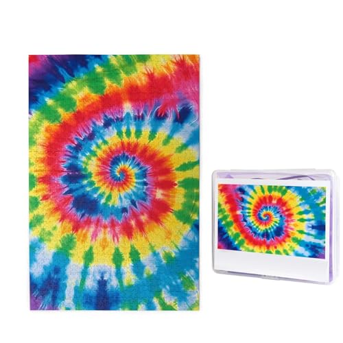 1000-teiliges Puzzle für Erwachsene, herausforderndes Holzpuzzle mit Batikfärbung, Regenbogen-Fotopuzzle, individuelles Bild, Puzzle für Erwachsene und Kinder, Familienspielabende, 50 x 49,5 cm Puzzle 1000-teiliges Puzzle für Erwachsene, herausforderndes Holzpuzzle mit Batikfärbung, Regenbogen-Fotopuzzle, individuelles Bild, Puzzle für Erwachsene und Kinder, Familienspielabende, 50 x 49,5 cm Puzzle von KLOPH
