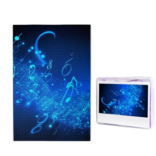 1000-teiliges Puzzle für Erwachsene, herausforderndes Holzpuzzle mit Musiknoten, Fotopuzzle, individuelles personalisiertes Bild, Puzzle für Erwachsene und Kinder, Familienspielabende, 50 x 49,5 cm 1000-teiliges Puzzle für Erwachsene, herausforderndes Holzpuzzle mit Musiknoten, Fotopuzzle, individuelles personalisiertes Bild, Puzzle für Erwachsene und Kinder, Familienspielabende, 50 x 49,5 cm von KLOPH