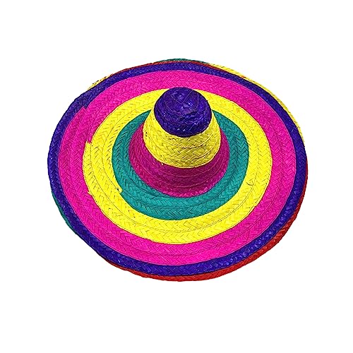 KLOVA Bambus-Weberei Sombrero Hut Festival Hüte Mexikaner Party Hut Fotografie Requisiten für Erwachsene Traditionelle Kostüm Kopfbedeckung von KLOVA