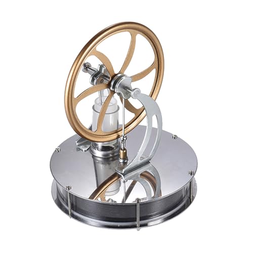 Zusammengebauter Stromgenerator Mit Niedertemperatur Stirlingmotor Wärmeexperiment Generatormodell Mit Schwungrad Designs Wärmebildungsmodell von KLOVA