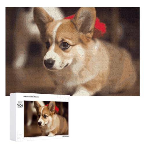 1000 PCS Jigsaw Puzzles Cute Corgi Wooden Puzzle Personalized Picture Puzzle Family Decoration Puzzles for Adults Challenging Puzzle Family Wedding Graduation Present 1000 PCS Jigsaw Puzzles Cute Corgi Wooden Puzzle Personalized Picture Puzzle Family Decoration Puzzles for Adults Challenging Puzzle Family Wedding Graduation Present von KLWQR