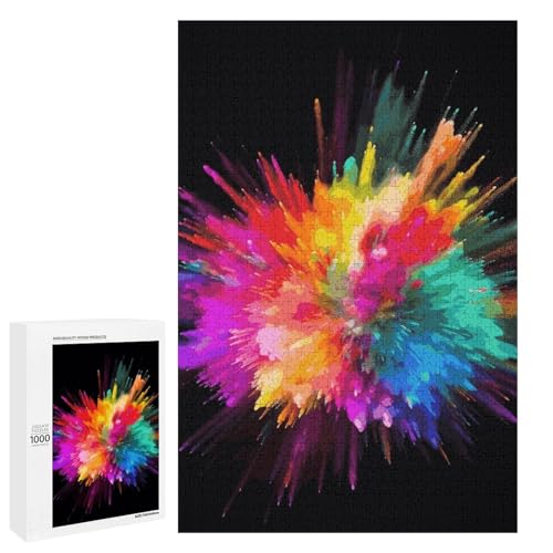 Farbenexplosionspuzzle, Holzpuzzle, personalisierbar, 1000 Teile, für Erwachsene, herausforderndes Puzzle, Familie, Hochzeit, Abschlussfeier, Geschenk Farbenexplosionspuzzle, Holzpuzzle, personalisierbar, 1000 Teile, für Erwachsene, herausforderndes Puzzle, Familie, Hochzeit, Abschlussfeier, Geschenk von KLWQR