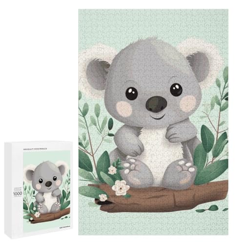 Koala-Puzzle, Holzpuzzle, personalisierbar, 1000 Teile, Familiendekoration für Erwachsene, anspruchsvolles Puzzle, Familie, Hochzeit, Abschlussgeschenk Koala-Puzzle, Holzpuzzle, personalisierbar, 1000 Teile, Familiendekoration für Erwachsene, anspruchsvolles Puzzle, Familie, Hochzeit, Abschlussgeschenk von KLWQR