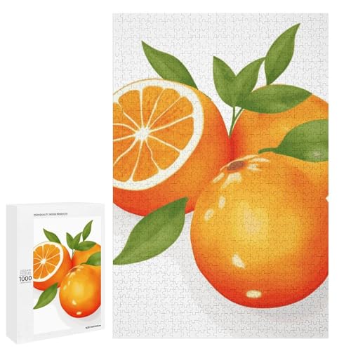 Orangene Zitrus-Puzzle, Holzpuzzle, personalisiertes Bild, Puzzle, 1000 Teile, für Erwachsene, anspruchsvolle Puzzles, Hochzeit, Abschlussgeschenk Orangene Zitrus-Puzzle, Holzpuzzle, personalisiertes Bild, Puzzle, 1000 Teile, für Erwachsene, anspruchsvolle Puzzles, Hochzeit, Abschlussgeschenk von KLWQR