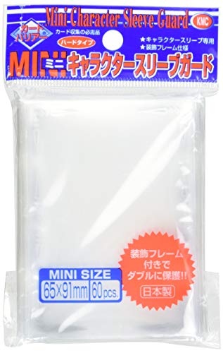 KMC Character Guard Oversized Small Size Sleeves - 60 Clear with Florals - Mini Kartenhüllen - Yu-Gi-Oh! von KMC