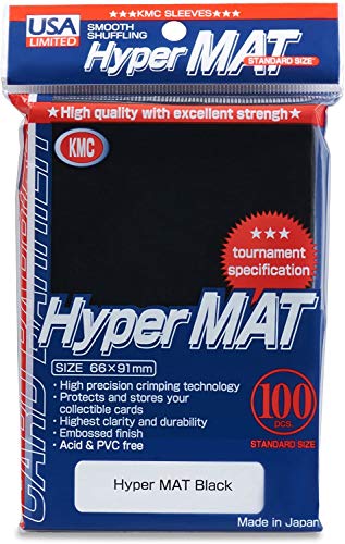 KMC Hyper Matte Black 100-count Standard Size Sleeves Pack KMC Hyper Matte Black 100-count Standard Size Sleeves Pack von KMC