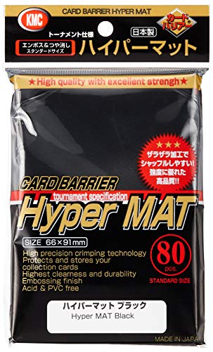 KMC KMC1508 - Hyper matt-Schwarze Hüllen für Turnierspiele, 80 Stück von KMC