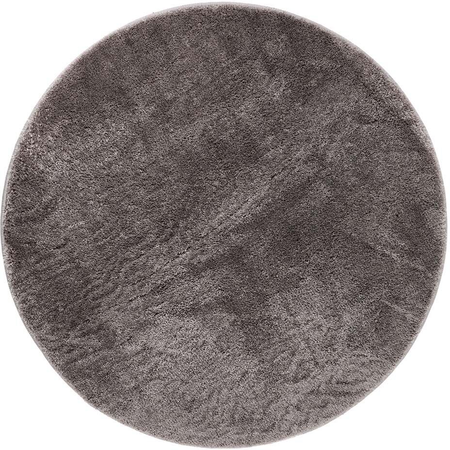 KM Carpets Cozy Runder Teppich 160 cm, Grey von KMCarpets