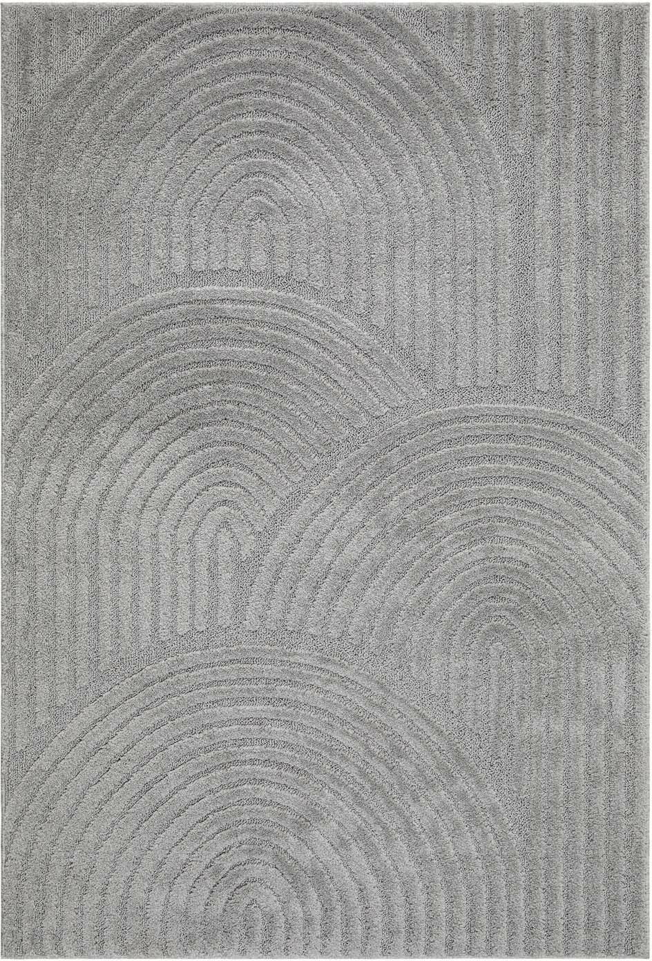 KMCarpets Doria Zen Teppich 120x170 cm, Grau von KMCarpets