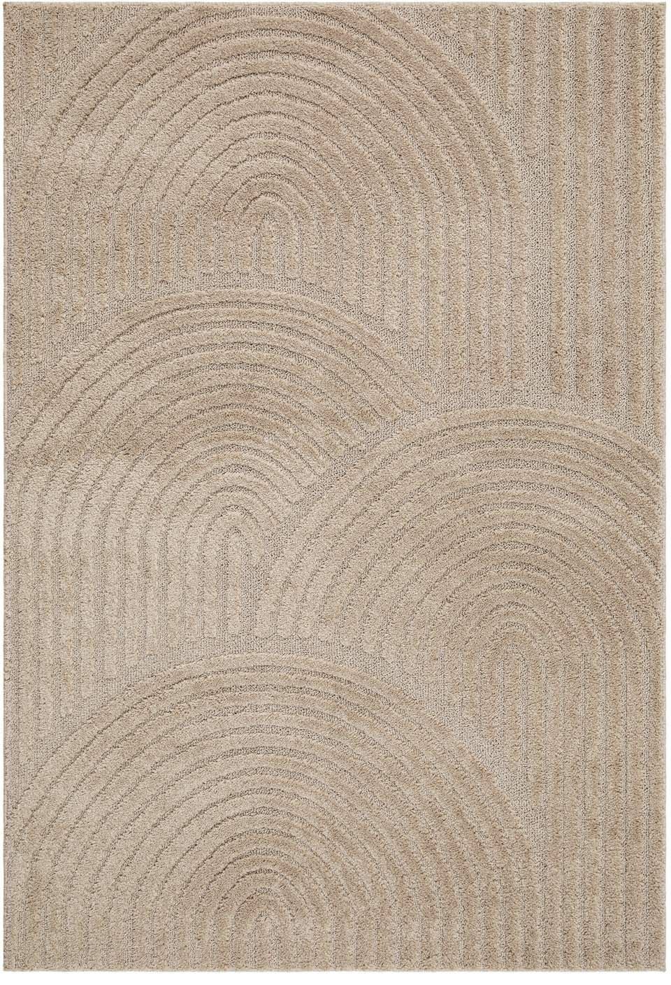 KMCarpets Doria Zen Teppich 120x170 cm, Leinenfarben von KMCarpets