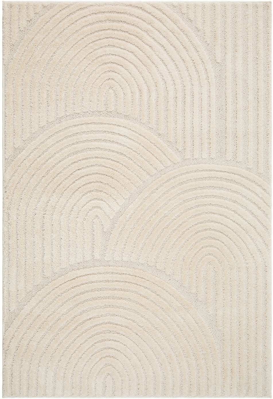 KMCarpets Doria Zen Teppich 120x170 cm, Weiß von KMCarpets