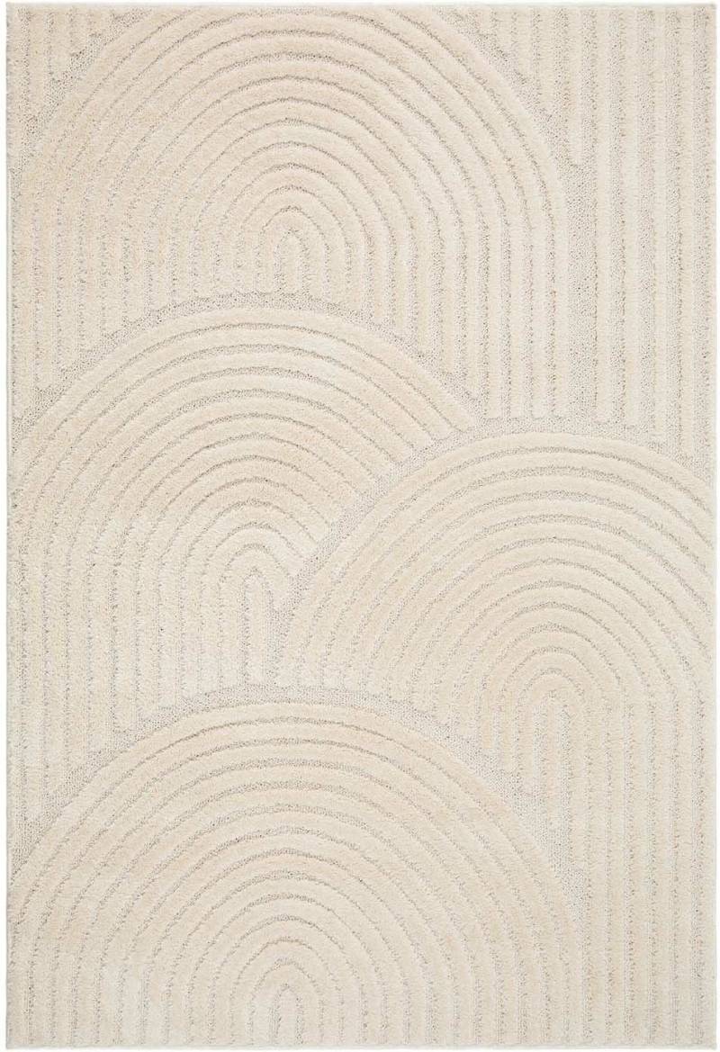 KMCarpets Doria Zen Teppich 120x170 cm, Weiß von KMCarpets