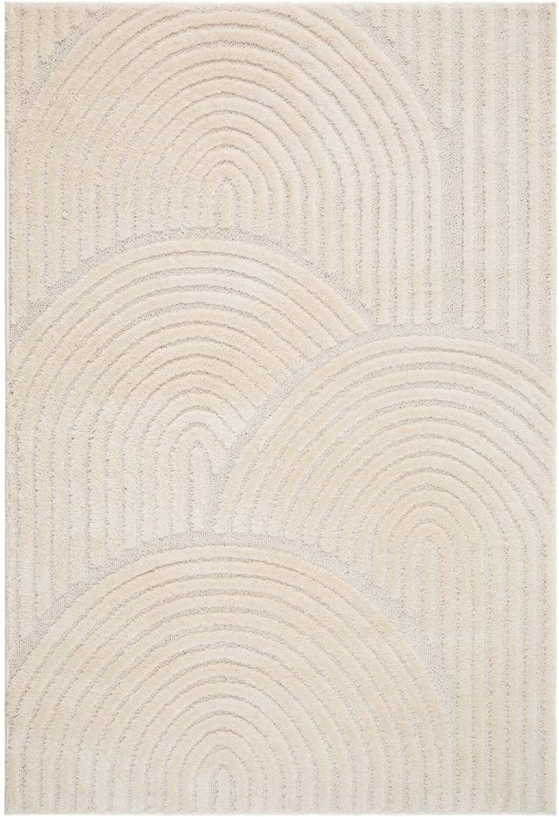 KMCarpets Doria Zen Teppich 160x230, Weiß von KMCarpets