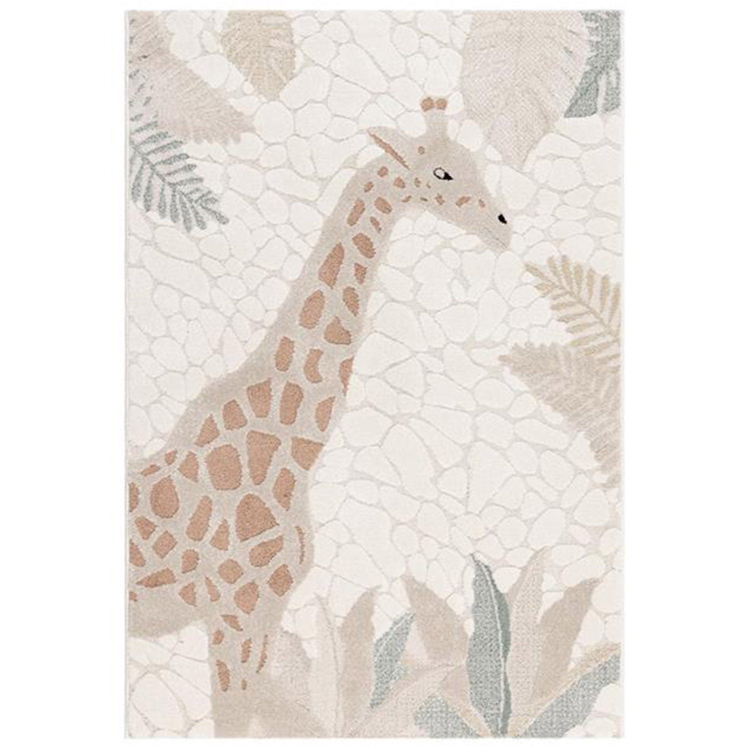 KMCarpets Genova Teppich Giraffe 80x150 cm, Creme KMCarpets Genova Teppich Giraffe 80x150 cm, Creme von KMCarpets
