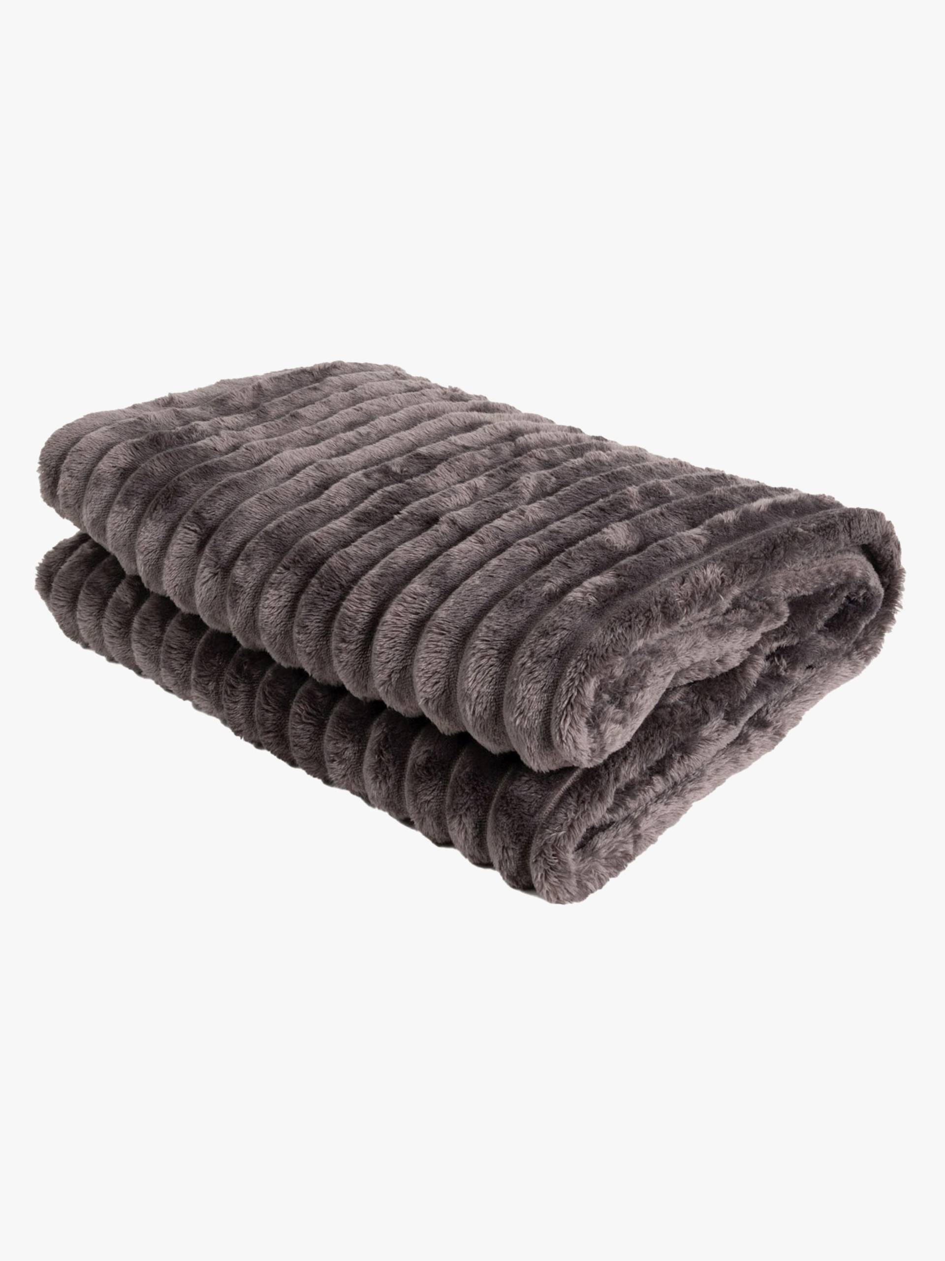 KMCarpets Stripe Decke 130x170, Kohlengrau KMCarpets Stripe Decke 130x170, Kohlengrau von KMCarpets