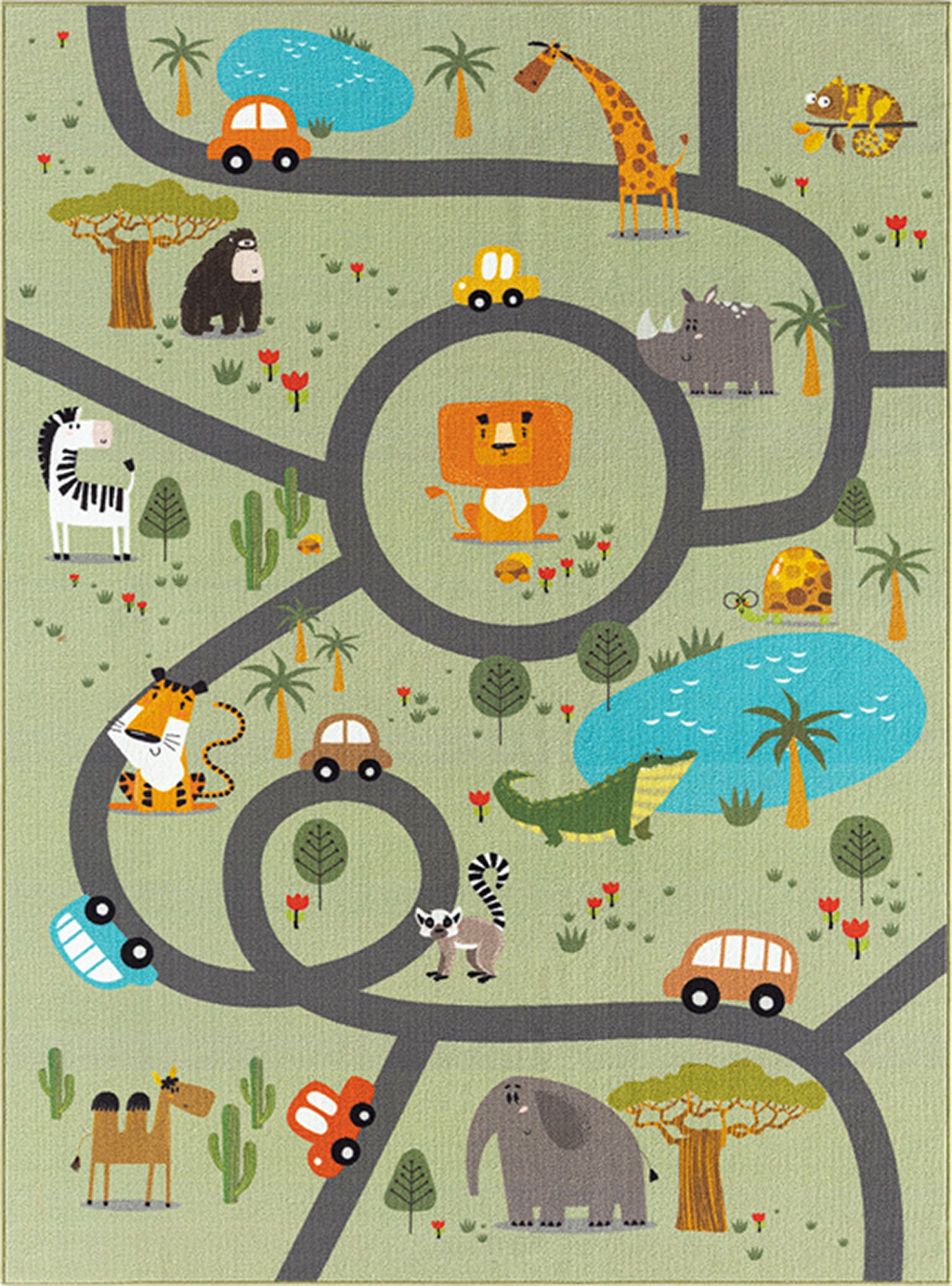 KMCarpets Teppich Play Animal 120x160 cm, Grün KMCarpets Teppich Play Animal 120x160 cm, Grün von KMCarpets