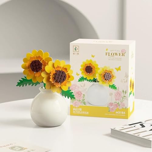 KMFASVX Klemmbausteine Blumen,2pcs Blumen Bausteine Set,Kreative Heimdekoration, Botanisches Bausteinspielzeug für Valentinstag, Hochzeit oder Muttertag KMFASVX Klemmbausteine Blumen,2pcs Blumen Bausteine Set,Kreative Heimdekoration, Botanisches Bausteinspielzeug für Valentinstag, Hochzeit oder Muttertag von KMFASVX
