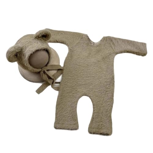 KMGDM Baby-Kostüm, Kleidung, Bärenform, Outfit und Mütze, Set, Fotokleidung, Fotografie-Requisiten für Jungen, Mädchen, 0-2 Monate KMGDM Baby-Kostüm, Kleidung, Bärenform, Outfit und Mütze, Set, Fotokleidung, Fotografie-Requisiten für Jungen, Mädchen, 0-2 Monate von KMGDM