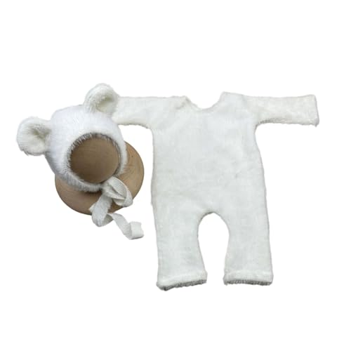 KMGDM Baby-Kostüm, Kleidung, Bärenform, Outfit und Mütze, Set, Fotokleidung, Fotografie-Requisiten für Jungen, Mädchen, 0-2 Monate KMGDM Baby-Kostüm, Kleidung, Bärenform, Outfit und Mütze, Set, Fotokleidung, Fotografie-Requisiten für Jungen, Mädchen, 0-2 Monate von KMGDM