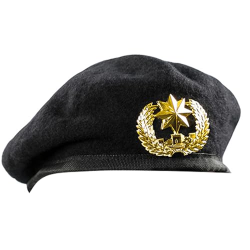 KMGDM Baskenmützen aus Wolle, bestickt, Sicherheitsuniform, Zubehör, Kapitän, professionelle Sicherheitskapitäne, Cosplay- KMGDM Baskenmützen aus Wolle, bestickt, Sicherheitsuniform, Zubehör, Kapitän, professionelle Sicherheitskapitäne, Cosplay- von KMGDM