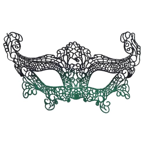 KMGDM Foxes Spitze halbes Gesicht, elegantes Party-Accessoire, bequemes, atmungsaktives Design für Halloween-Kostüm, Event von KMGDM