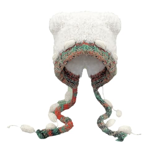 KMGDM Gestrickte Plüschmütze mit Bärenohren, bequemer Pullover, randlos, für Kinder und Erwachsene, für den Winter, den täglichen Gebrauch, alle Altersgruppen KMGDM Gestrickte Plüschmütze mit Bärenohren, bequemer Pullover, randlos, für Kinder und Erwachsene, für den Winter, den täglichen Gebrauch, alle Altersgruppen von KMGDM