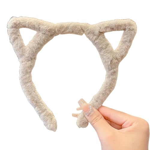 KMGDM Haarband mit Katzenohren, Leopardenmuster, pelziger Plüsch, für Halloween, Cosplay, Make-up, Waschen, Gesicht, Bühnenspiel, Haarreifen KMGDM Haarband mit Katzenohren, Leopardenmuster, pelziger Plüsch, für Halloween, Cosplay, Make-up, Waschen, Gesicht, Bühnenspiel, Haarreifen von KMGDM