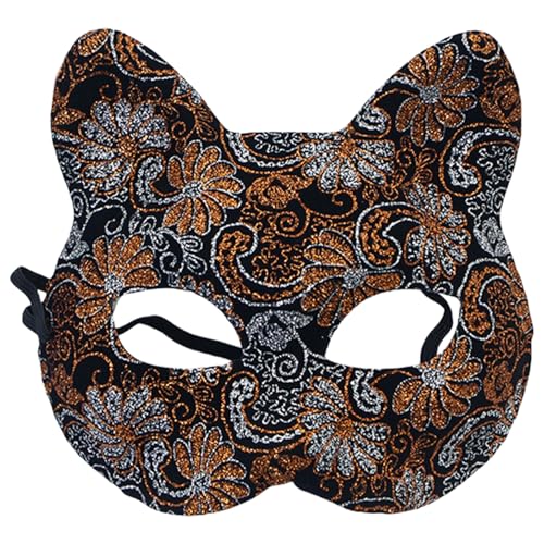 KMGDM Katzengesicht, Halloween-Katzen-Kostüm, Dekoration, Maskerade für Damen und Herren, Maskerade für Halloween KMGDM Katzengesicht, Halloween-Katzen-Kostüm, Dekoration, Maskerade für Damen und Herren, Maskerade für Halloween von KMGDM