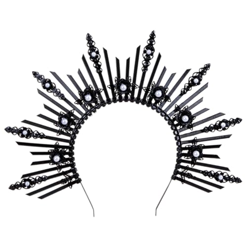 KMGDM Kostüm Party Kopfschmuck Damen Mode Stirnbänder Flaring Harze Braut Haarband für Halloween und besondere Anlässe von KMGDM