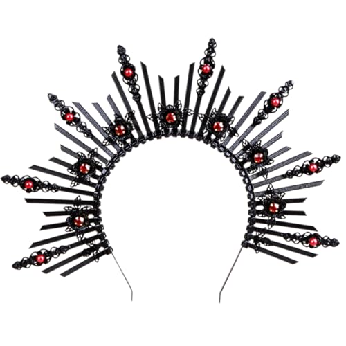 KMGDM Kostüm Party Kopfschmuck Damen Mode Stirnbänder Flaring Harze Braut Haarband für Halloween und besondere Anlässe von KMGDM