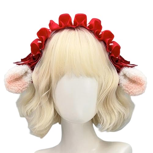 KMGDM Lamm-Stirnbänder, Cosplay-Schleifen, Rüschen, Lammohren, schöne Kopfbedeckung, Make-up, Waschen, Gesicht, Haarbänder, Geburtstagsparty KMGDM Lamm-Stirnbänder, Cosplay-Schleifen, Rüschen, Lammohren, schöne Kopfbedeckung, Make-up, Waschen, Gesicht, Haarbänder, Geburtstagsparty von KMGDM