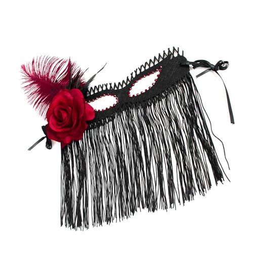 KMGDM Party-Blumen-Quasten, Schleier, Gras, Maskeraden, Venezianer, Halloween, Karneval, Partyzubehör KMGDM Party-Blumen-Quasten, Schleier, Gras, Maskeraden, Venezianer, Halloween, Karneval, Partyzubehör von KMGDM