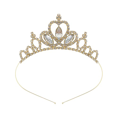 KMGDM Queen Crowns Blingbling Stirnband Herz Kopfbedeckung glitzernde Foto-Requisiten Halloween Party Kopfbedeckung Cosplay Zubehör von KMGDM